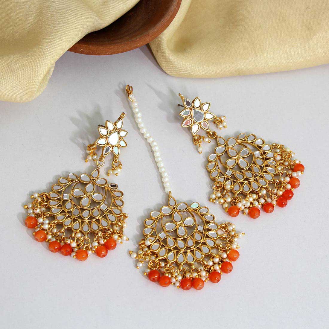 Orange Flat Chandelier Earrings – SHOP Cooper Hewitt